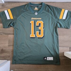 Adidas Green Jersey with Orange Logo